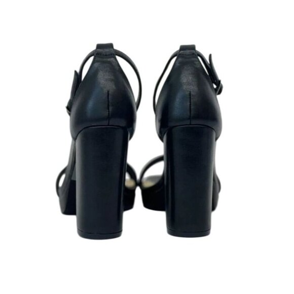 KAYLEEN / Nahlah-5 / Black / Platform / Chunky / Block Heels /  With Ankle - Picture 4 of 7